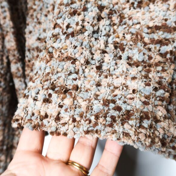 Vanilla Bay‎ Womens Sweater Size Small Blue Brown Boucle Boho Cozy Neutral - Picture 7 of 8